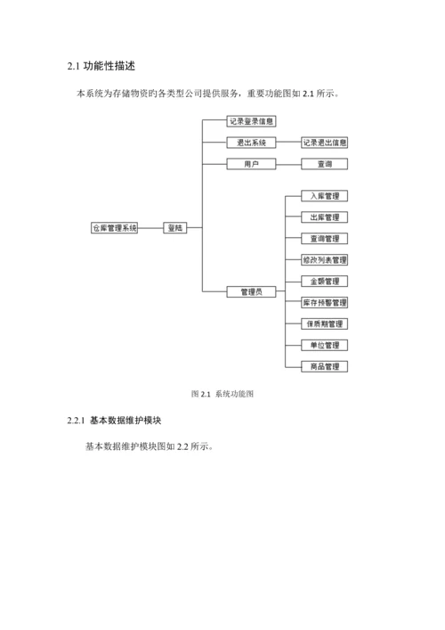 仓库基础管理系统UML建模分析.docx