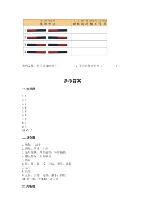 教科版二年级下册科学知识点期末测试卷附参考答案【综合题】.docx