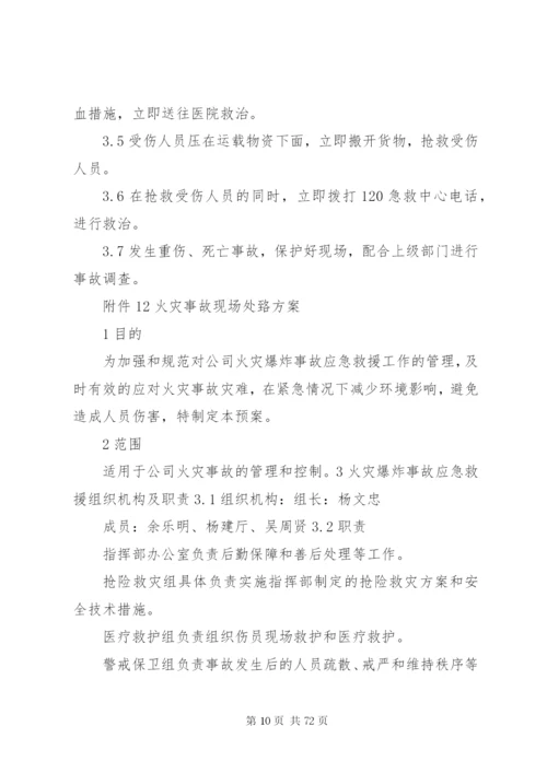 危险化学品企业安全生产事故现场处置方案.docx