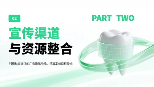 绿色简约风爱牙日知识宣传科普PPT