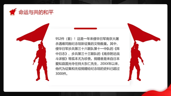 不忘历史南京大屠杀PPT模板