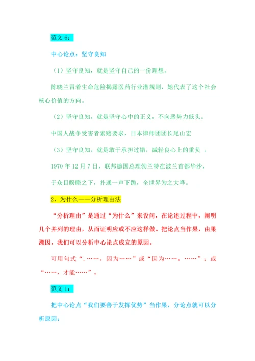 满分议论文分论点拟写技巧.docx