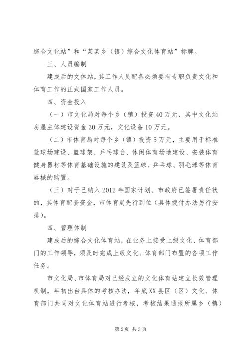 体育局文化站实施意见.docx