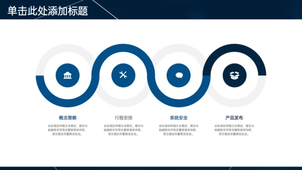 深蓝色多端线条商业计划书通用PPT