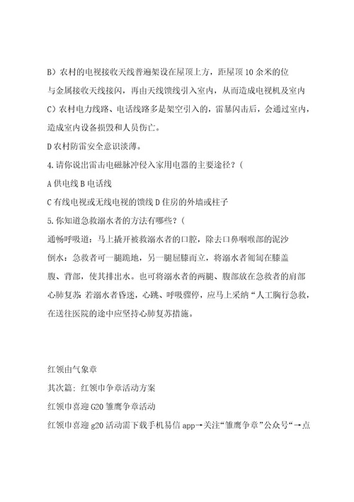 红领巾争章活动方案