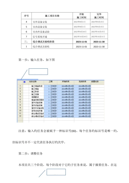 Project编制施工进度计划图课件.docx