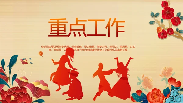 艺术传统魅力民族团结文化风情动态PPT模板