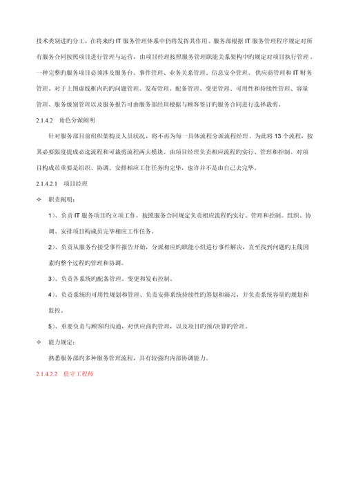 IT服务管理标准手册.docx