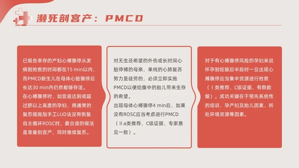 粉色红色简约形状实拍新版孕妇心肺复苏动态PPT心脏复苏