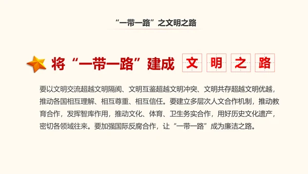 一带一路丝绸之路国际合作高峰论坛PPT