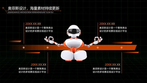 科技风黑橙色毕业论文答辩PPT