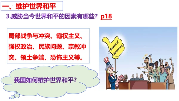 第二课 构建人类命运共同体复习课件（22张PPT）