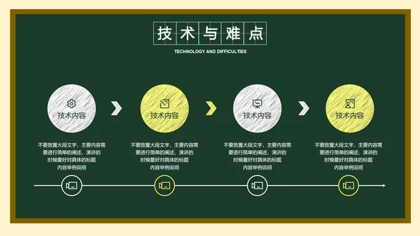 墨绿色简约黑板风答辩PPT演示模板