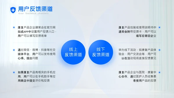 蓝色商务风康复医疗产品使用指南PPT
