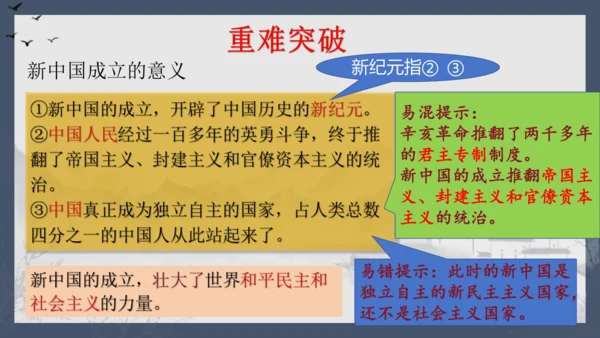 第一单元中华人民共和国的成立和巩固  单元复习课件