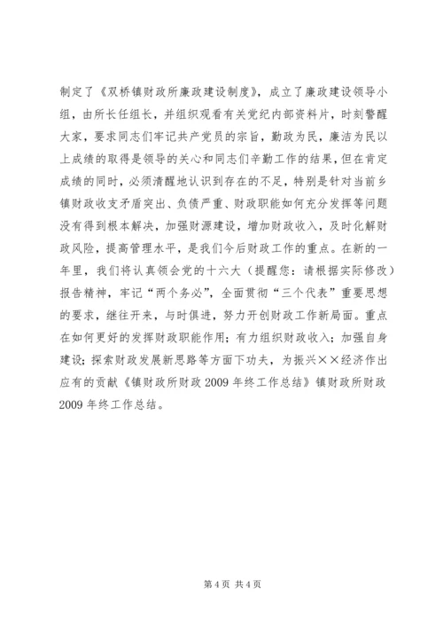 乡镇财政所财政年终工作总结.docx