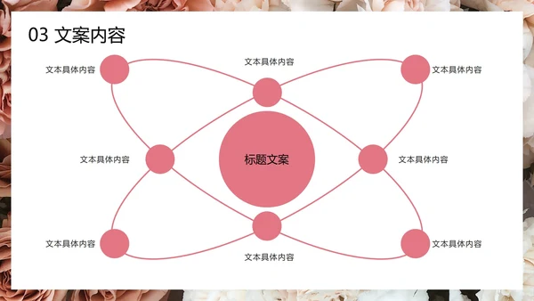 鲜花婚礼策划PPT模板