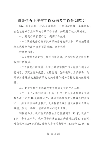 市外侨办上半年工作总结及工作计划范文.docx