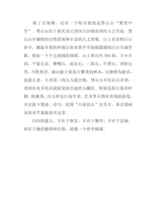 我心中的白沙镇作文800字.docx