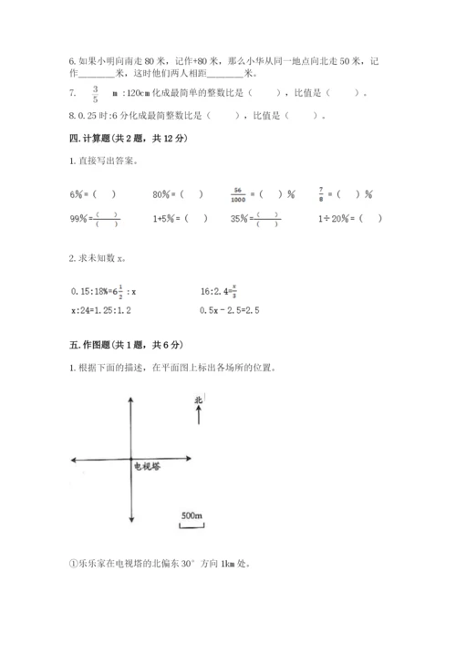 六年级下册数学期末测试卷附答案解析.docx