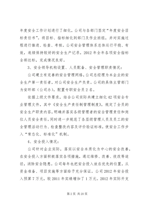 安全标准化自评报告 (2).docx