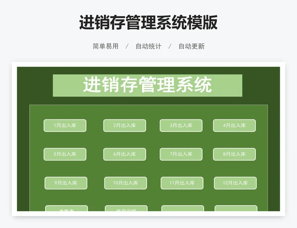 进销存管理系统模版