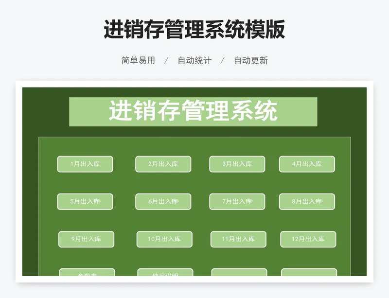 进销存管理系统模版