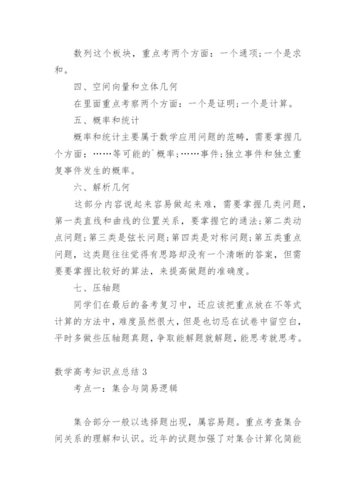 数学高考知识点总结.docx