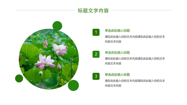 绿色唯美荷花廉政工作总结汇报PPT模板