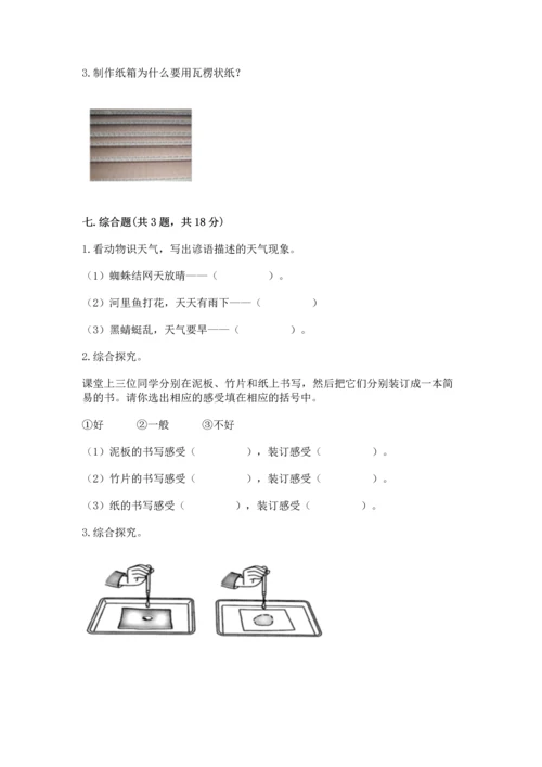 教科版二年级上册科学期末测试卷精品（巩固）.docx