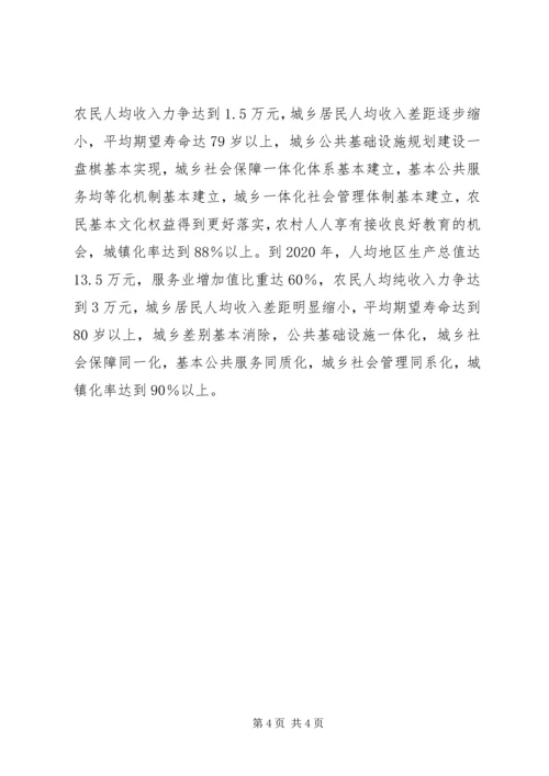 政府关于推进城乡一体化调研报告.docx