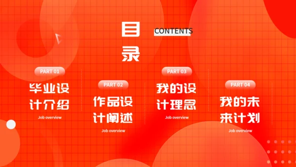 橙色毕业设计通用PPT模板