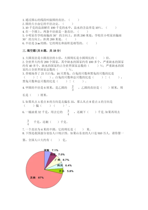 六年级数学上册期末考试卷附答案【满分必刷】.docx