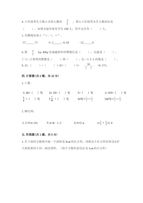 小升初六年级期末测试卷及参考答案（研优卷）.docx