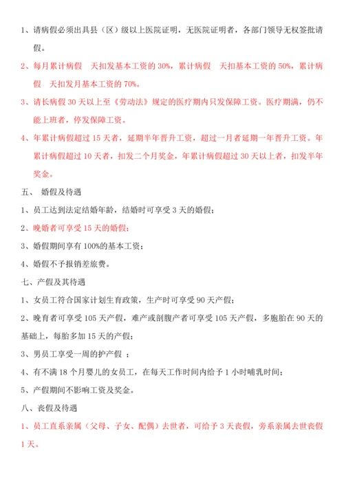 XX公司员工手册内容详细实际案例.docx