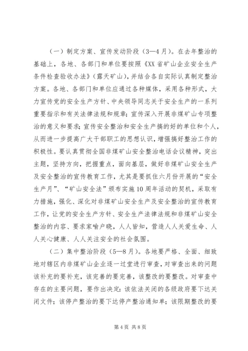 非煤矿山专项整治工作方案范文.docx