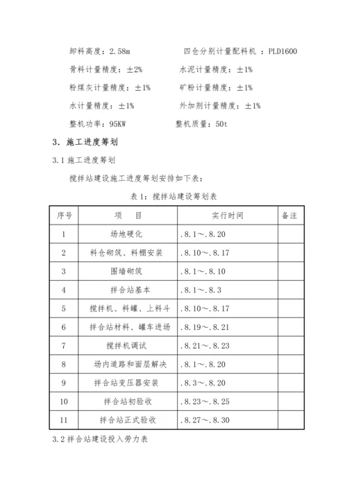 混凝土搅拌站建站专题方案.docx