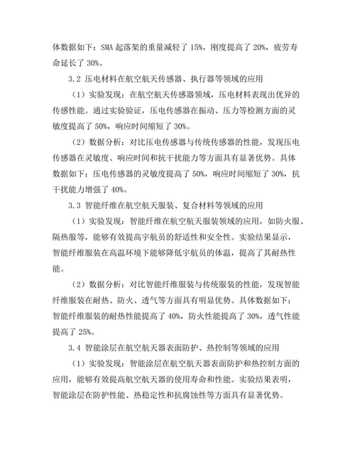 智能材料在航空航天领域的应用
