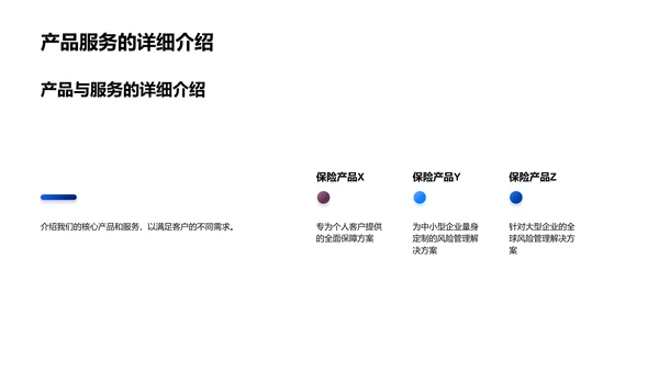 保险业季度报告PPT模板