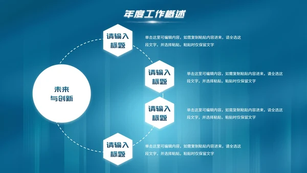 科技高级感欢迎领导检查工作汇报PPT模板