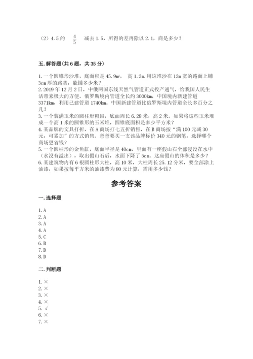 北京版六年级下册数学期中测试卷【新题速递】.docx