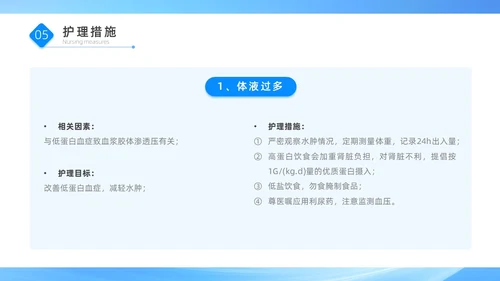 蓝色医疗简约商务风肾病综合征患者的治疗与护理PPT模板世界肾脏日