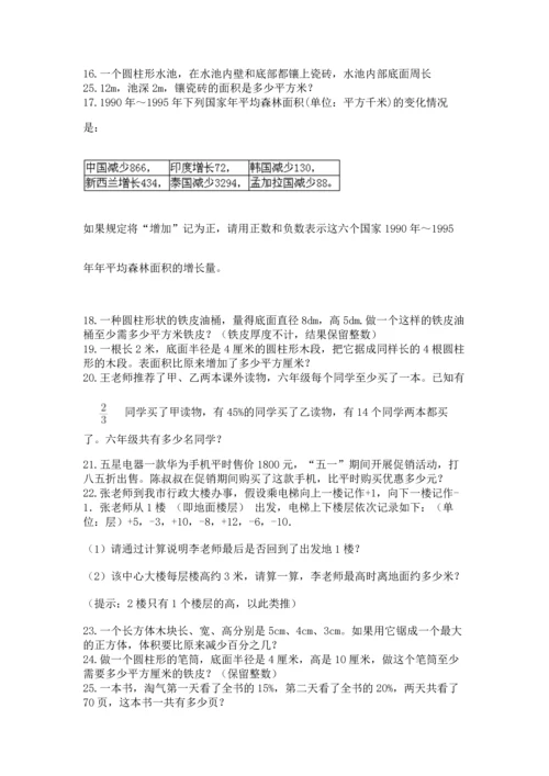 六年级小升初数学解决问题50道精品【名校卷】.docx