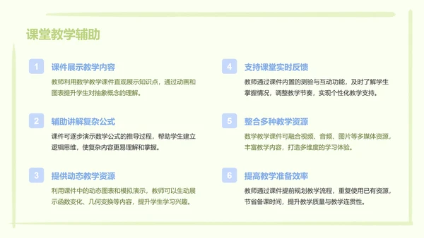 颜文系列蓝绿色简约风教学课件