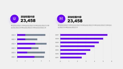 图表页-紫色商务风2项并列条形图