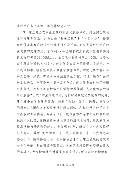镇党委书记关于建设社会主义新农村、新牧区调.docx