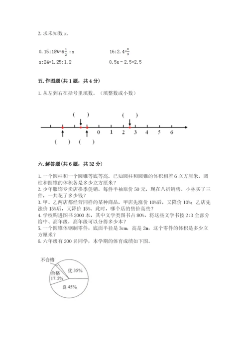 北师大版小学六年级下册数学期末检测试题带答案（能力提升）.docx