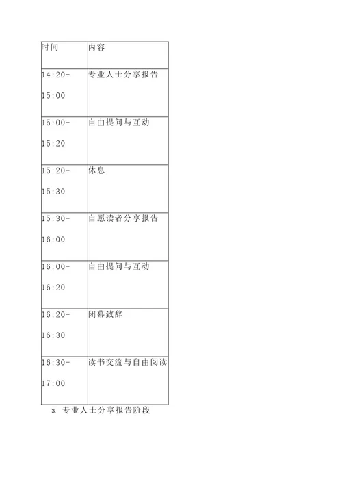 读书报告会策划案