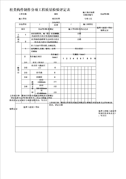 古建筑检验批验收记录