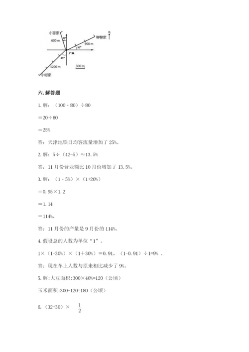 人教版六年级上册数学期末测试卷（各地真题）.docx